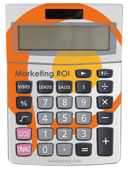 Come download the free marketing objectives calculator by Orange Pegs Media!